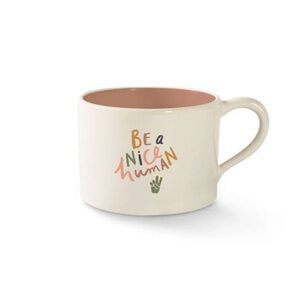 💕 Fringe Studio BE A NICE HUMAN Ceramic Mug